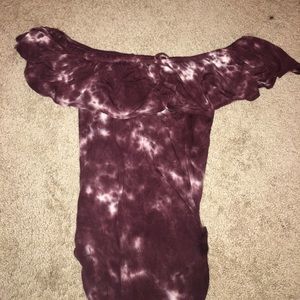 Off the shoulder body suit